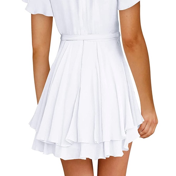 Deep V Ruffle Dress - Picture 3 of 3